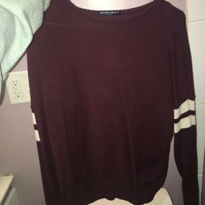 brandy melville maroon sweater